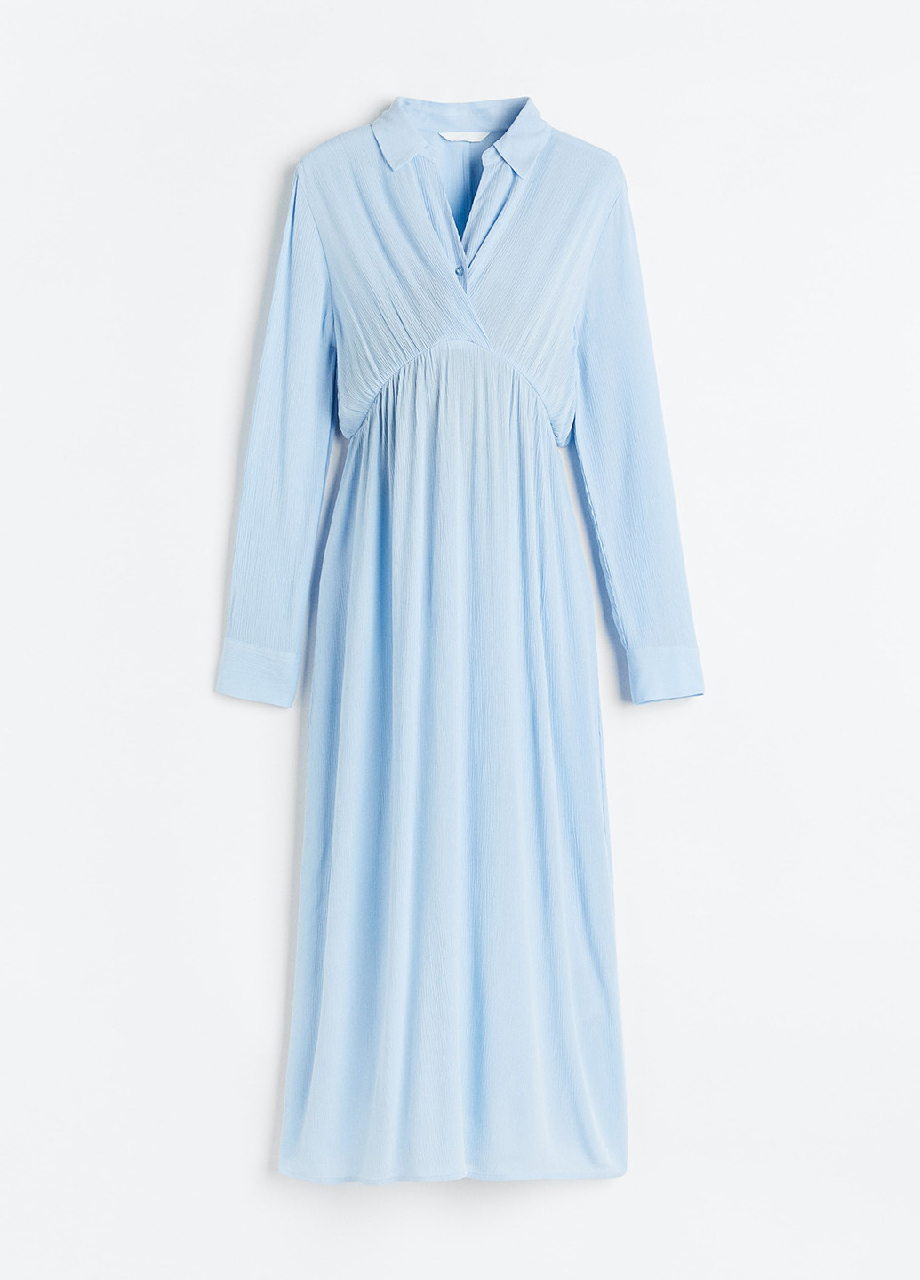 Блакитна кежуал сукня для вагітних в стилі армпір H&M однотонна