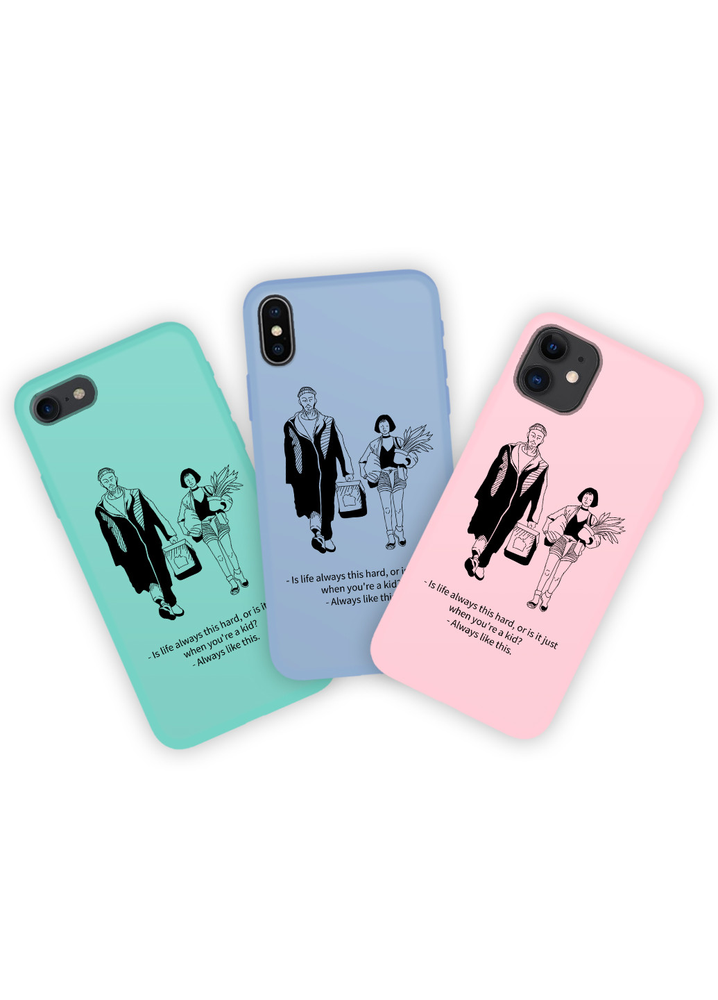 Чехол силиконовый Apple Iphone X Леон Киллер (Leon) (6129-1454) MobiPrint (219775929)