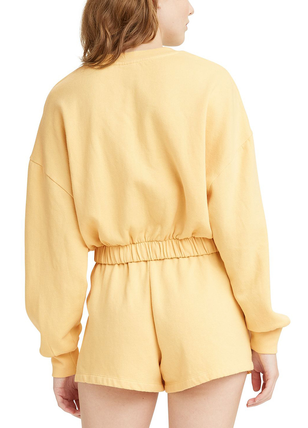 Светло-желтый свитшот Levi's однотонный без декора (256917921)