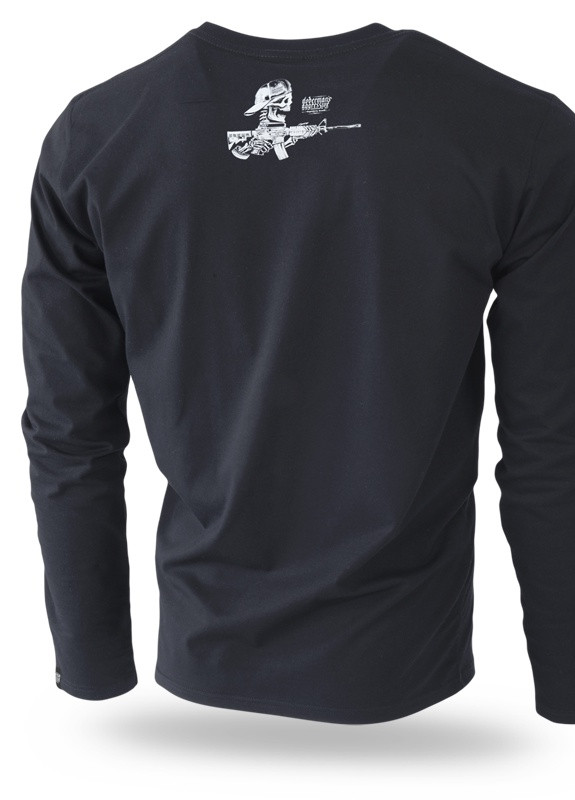 Черный демисезонный кэжуал лонгслив Dobermans Aggressive