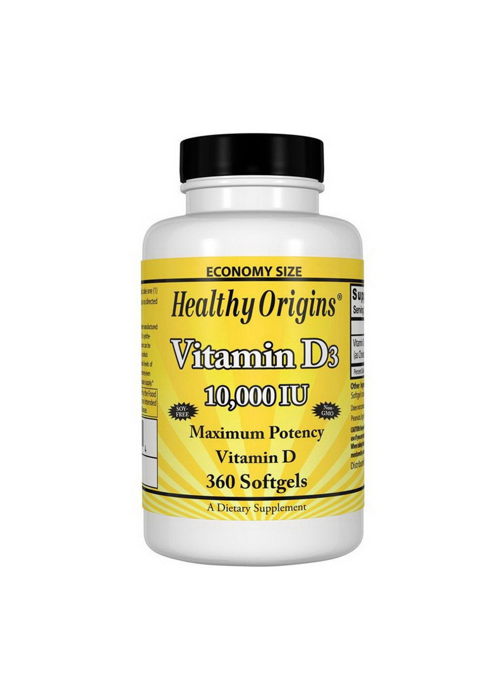 Вітамін D3 Vitamin D3 5000 IU 540 капсул Healthy Origins (255407720)