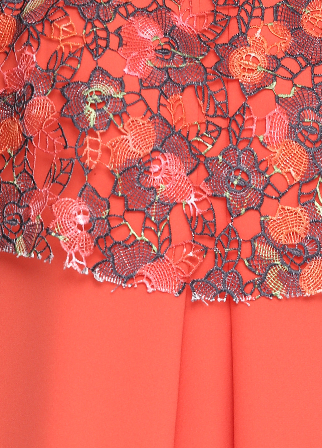 Оранжевое кэжуал платье Sassofono с рисунком