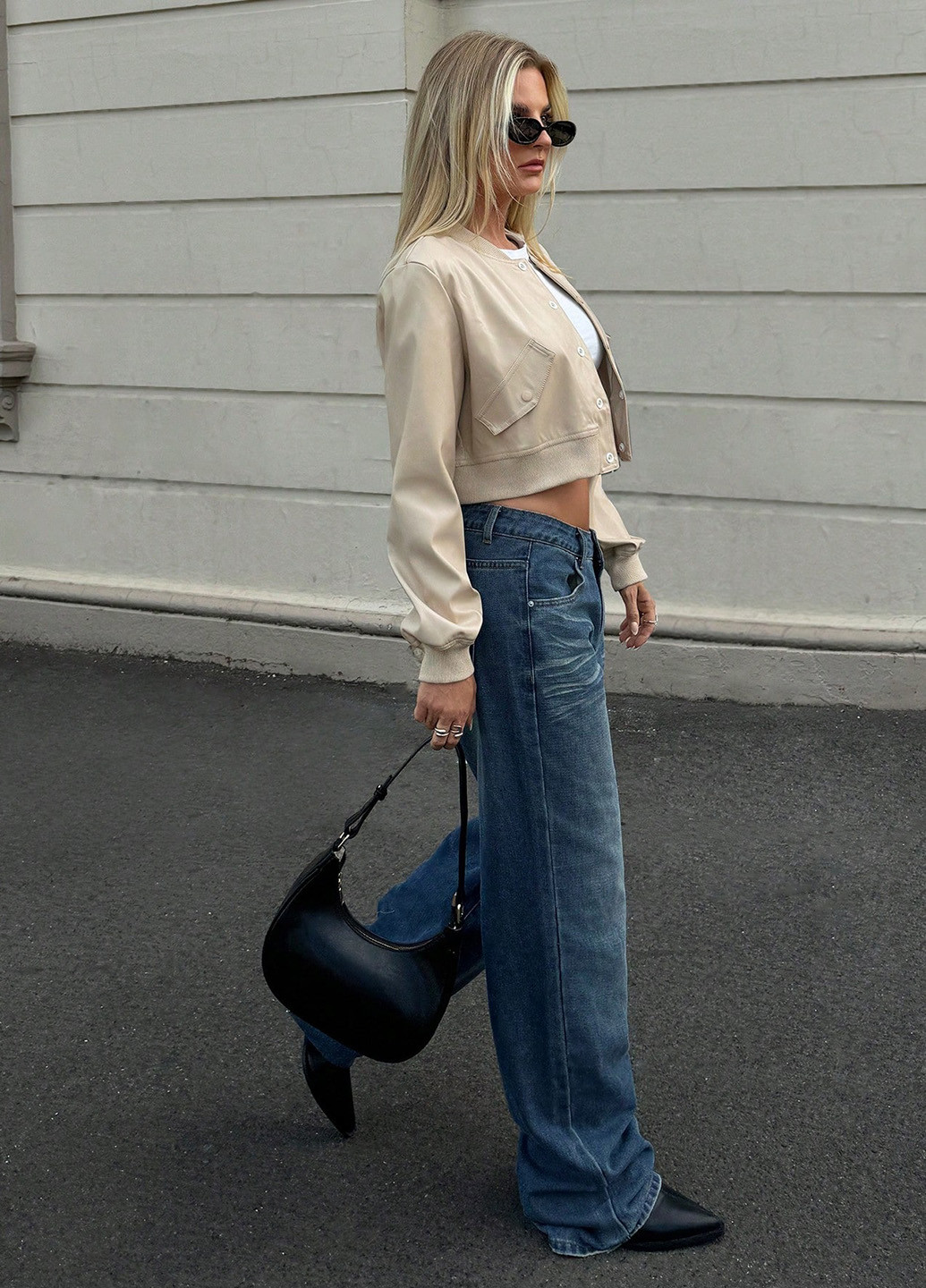 Бомбер SHEIN на кнопках (342411882)