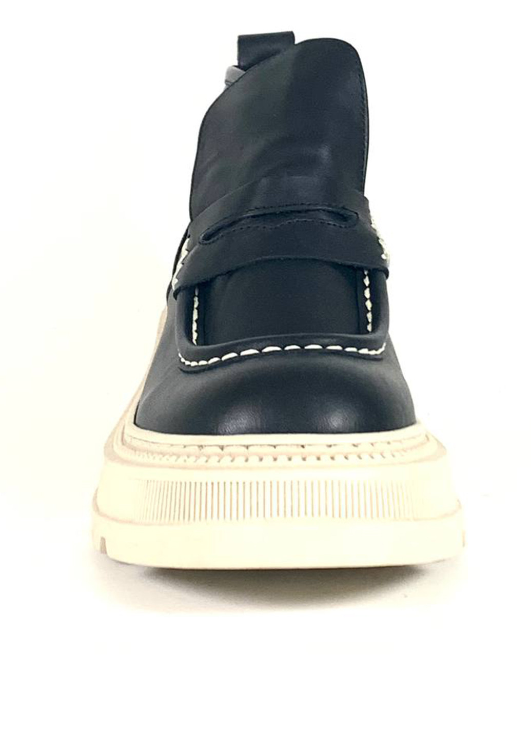 Осенние ботинки Nube на тракторной подошве, с белой подошвой