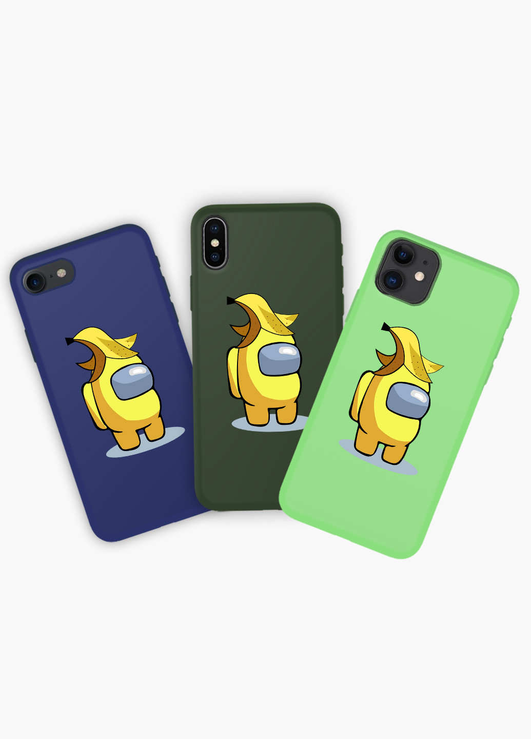 Чохол силіконовий Apple Iphone X Амонг Ас Жовтий (Among Us Yellow) (6129-2416) MobiPrint (219565569)