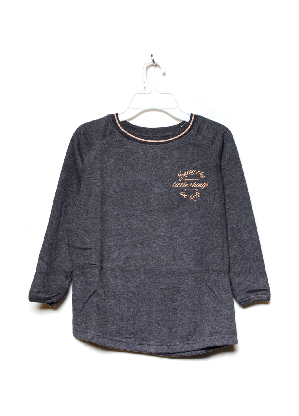 Темно-серый демисезонный кэжуал лонгслив Alive меланж