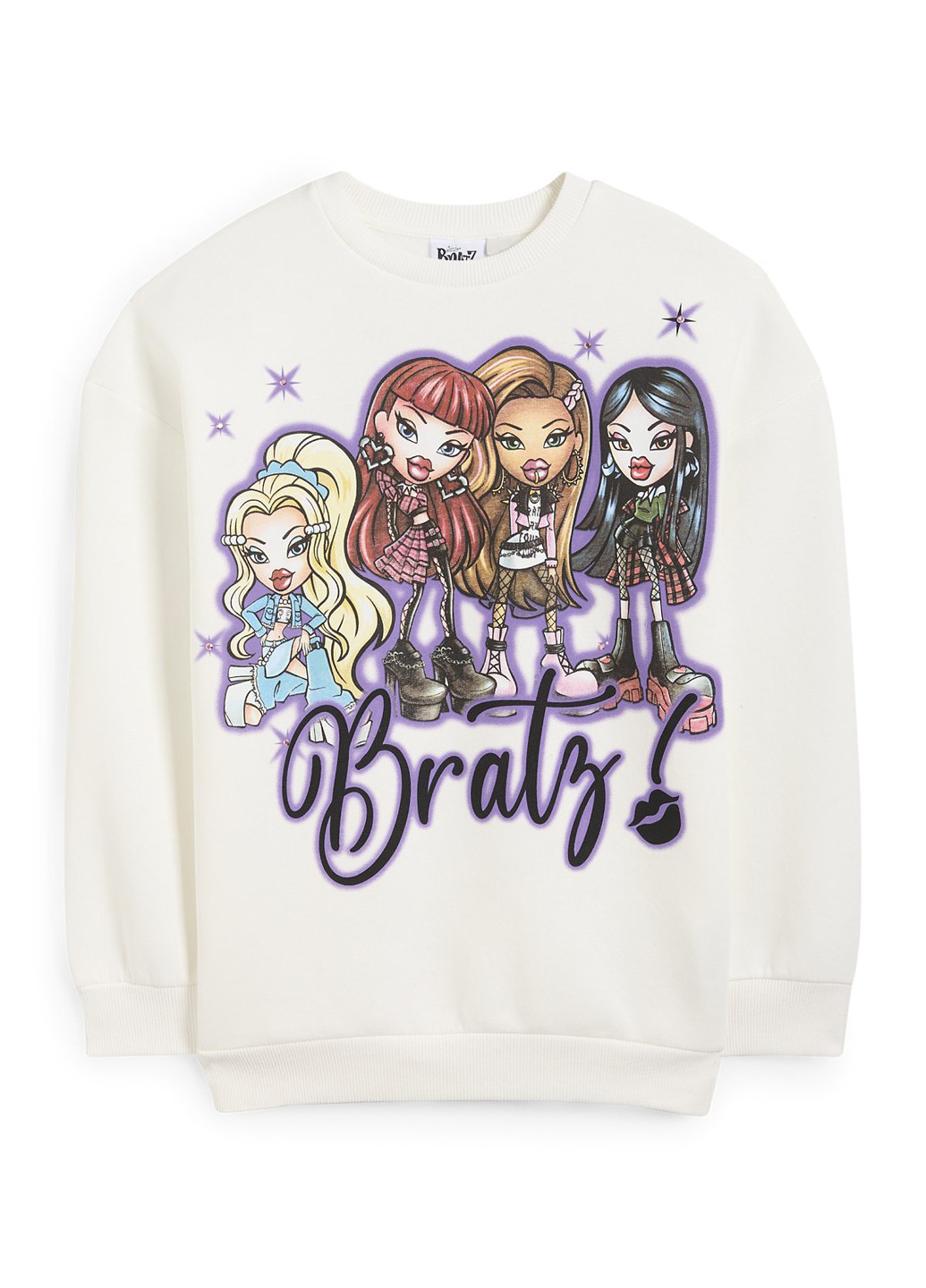 Білий світшот C&A малюнок без декору (366113131)