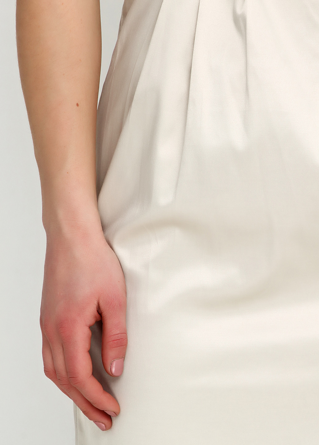 Светло-бежевое кэжуал платье Apart однотонное