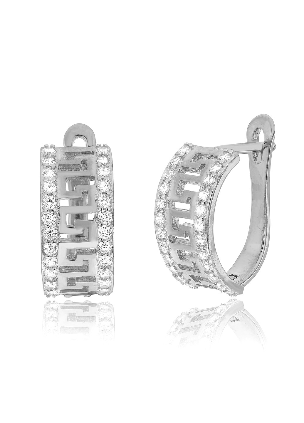 Серебряные серьги с фианитами ск2ф/235 Silvex925 (201169114)