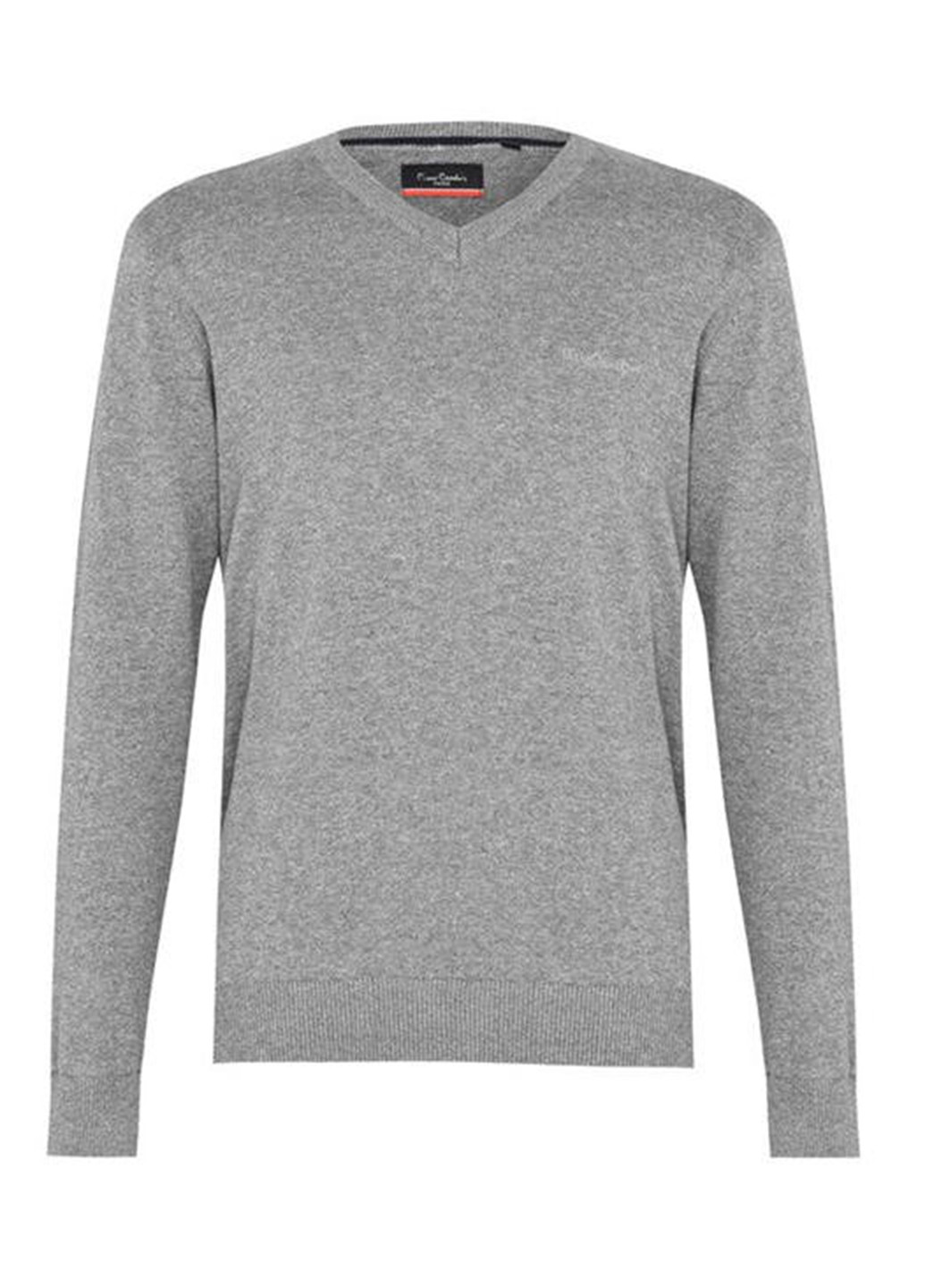 Сірий демісезонний пуловер пуловер Pierre Cardin