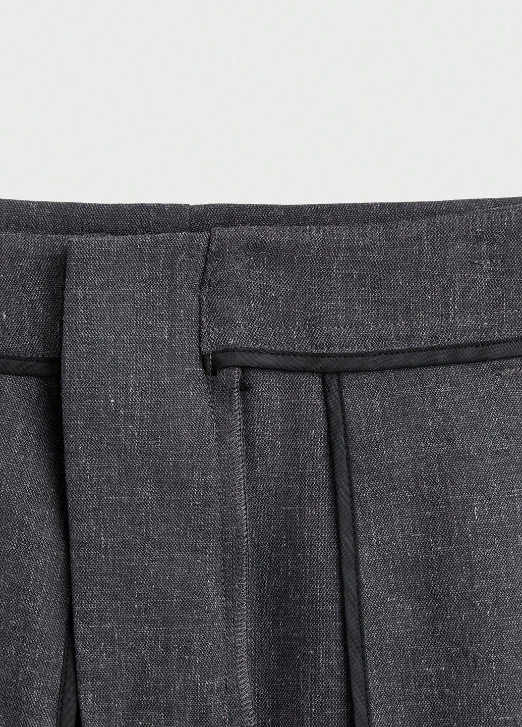 Темно-серые кэжуал, классические демисезонные прямые брюки SHEIN