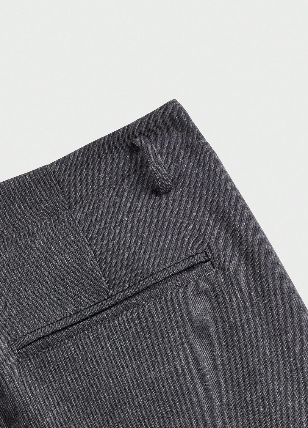 Темно-серые кэжуал, классические демисезонные прямые брюки SHEIN