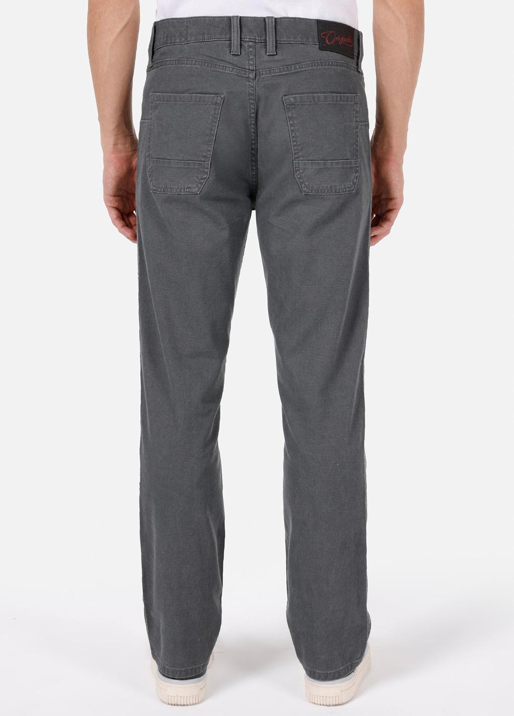 Темно-серые кэжуал летние прямые брюки Colin's