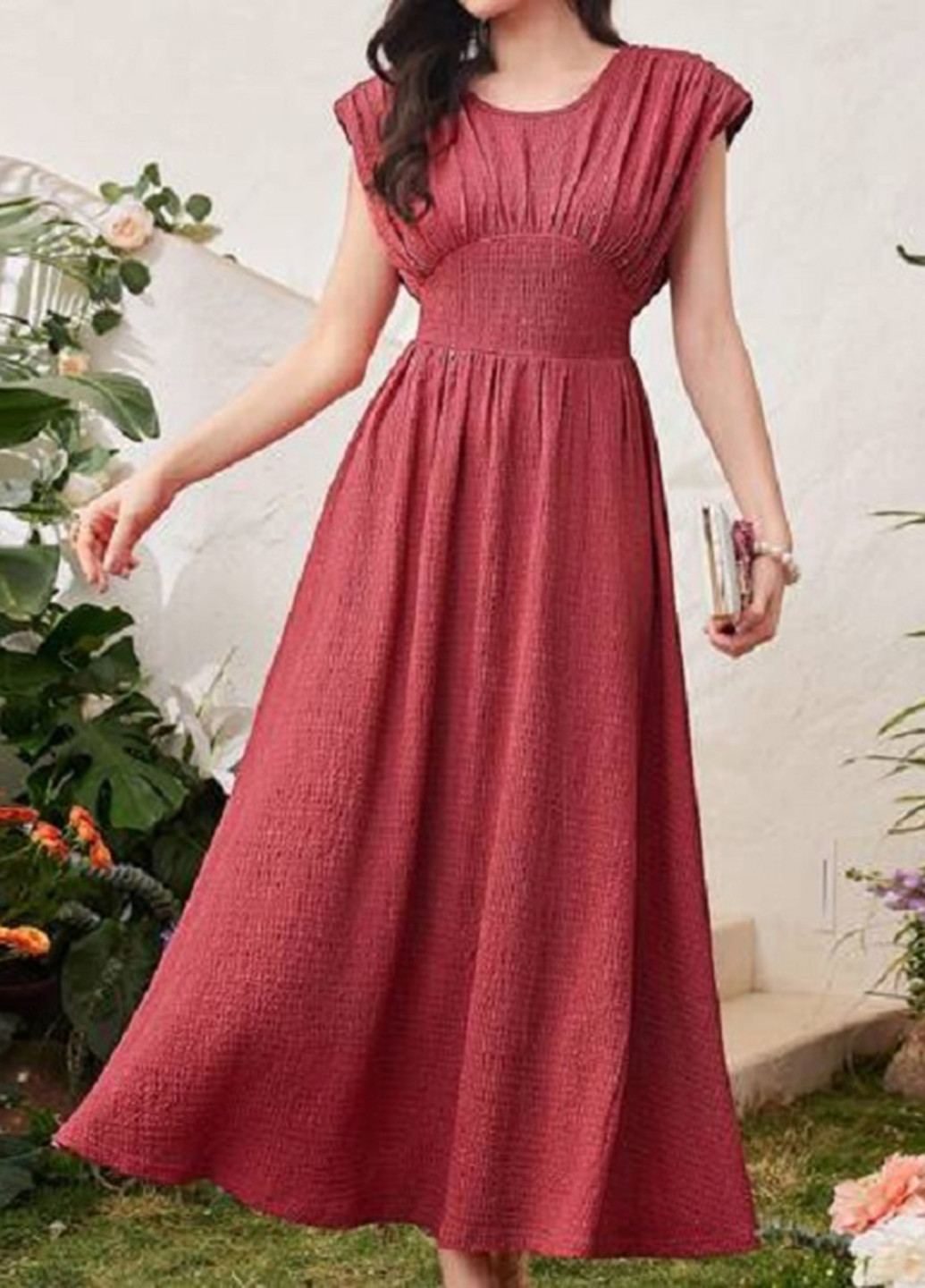 Фиолетовое кэжуал, праздничный платье клеш SHEIN однотонное