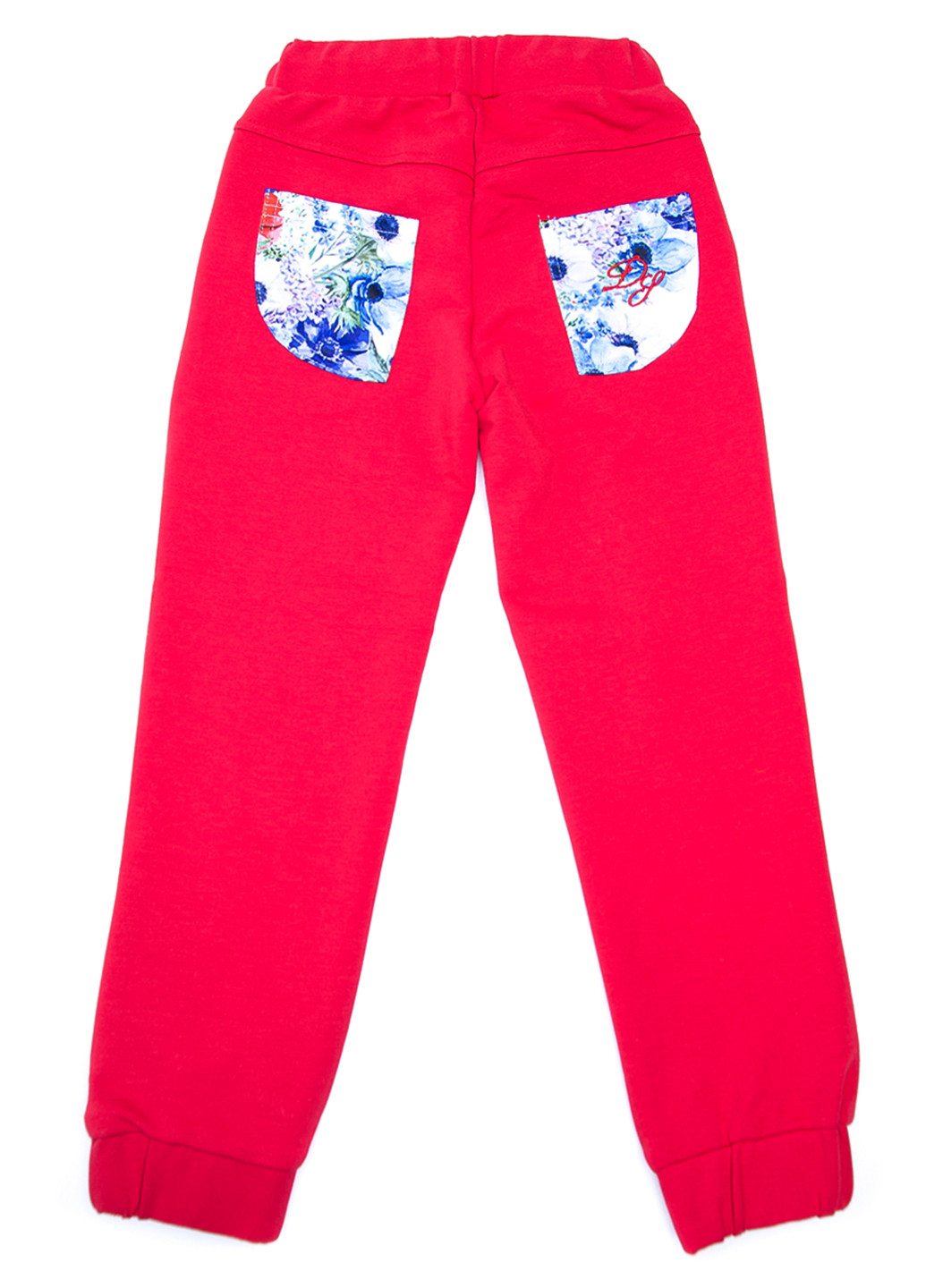 Красные кэжуал демисезонные прямые брюки De Salitto