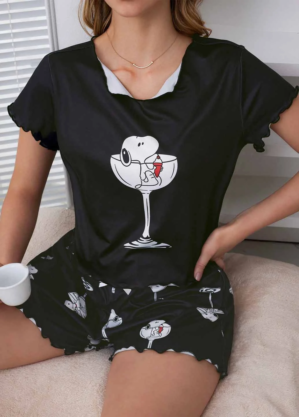 Костюм (футболка, шорти) SHEIN (367747411)