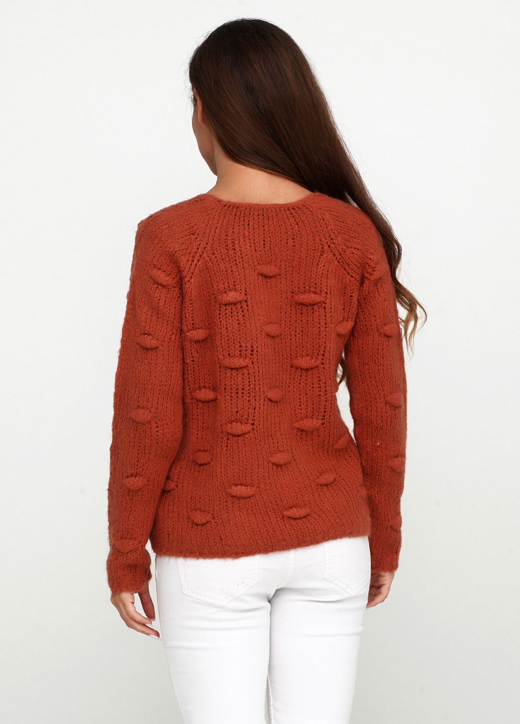Терракотовый демисезонный пуловер пуловер Uterque
