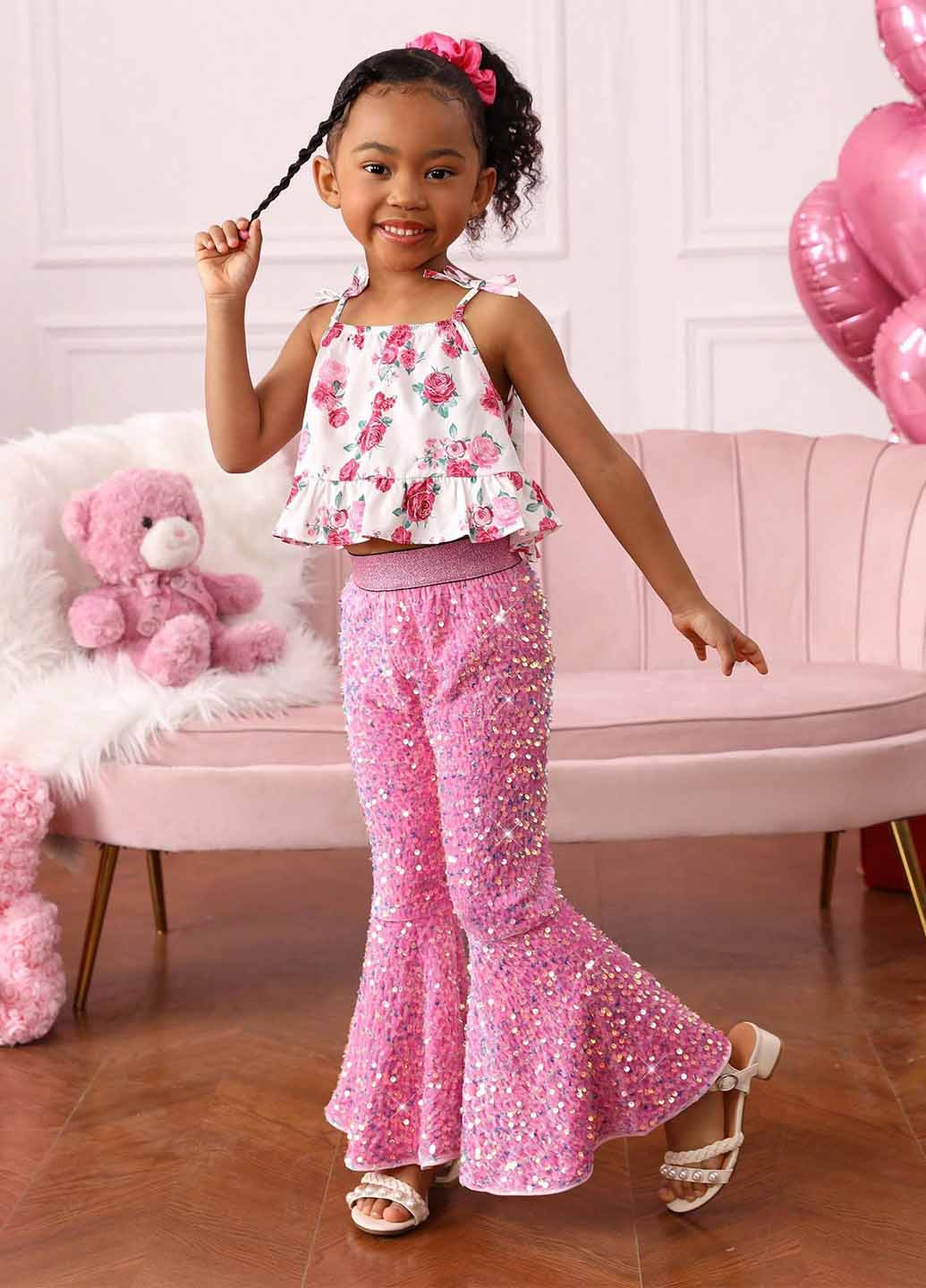 Рожевий літній комплект (майка, штани) SHEIN