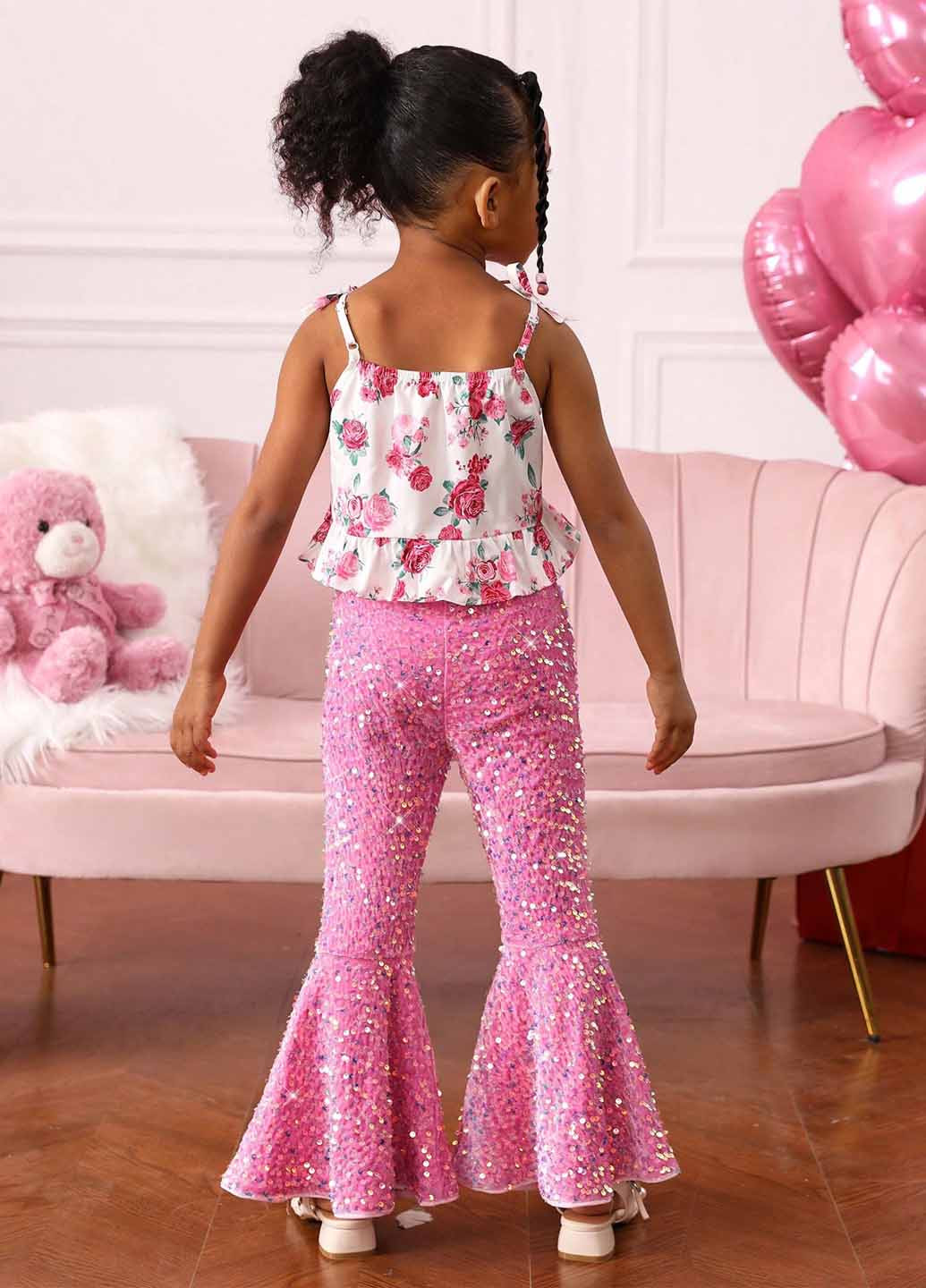 Рожевий літній комплект (майка, штани) SHEIN