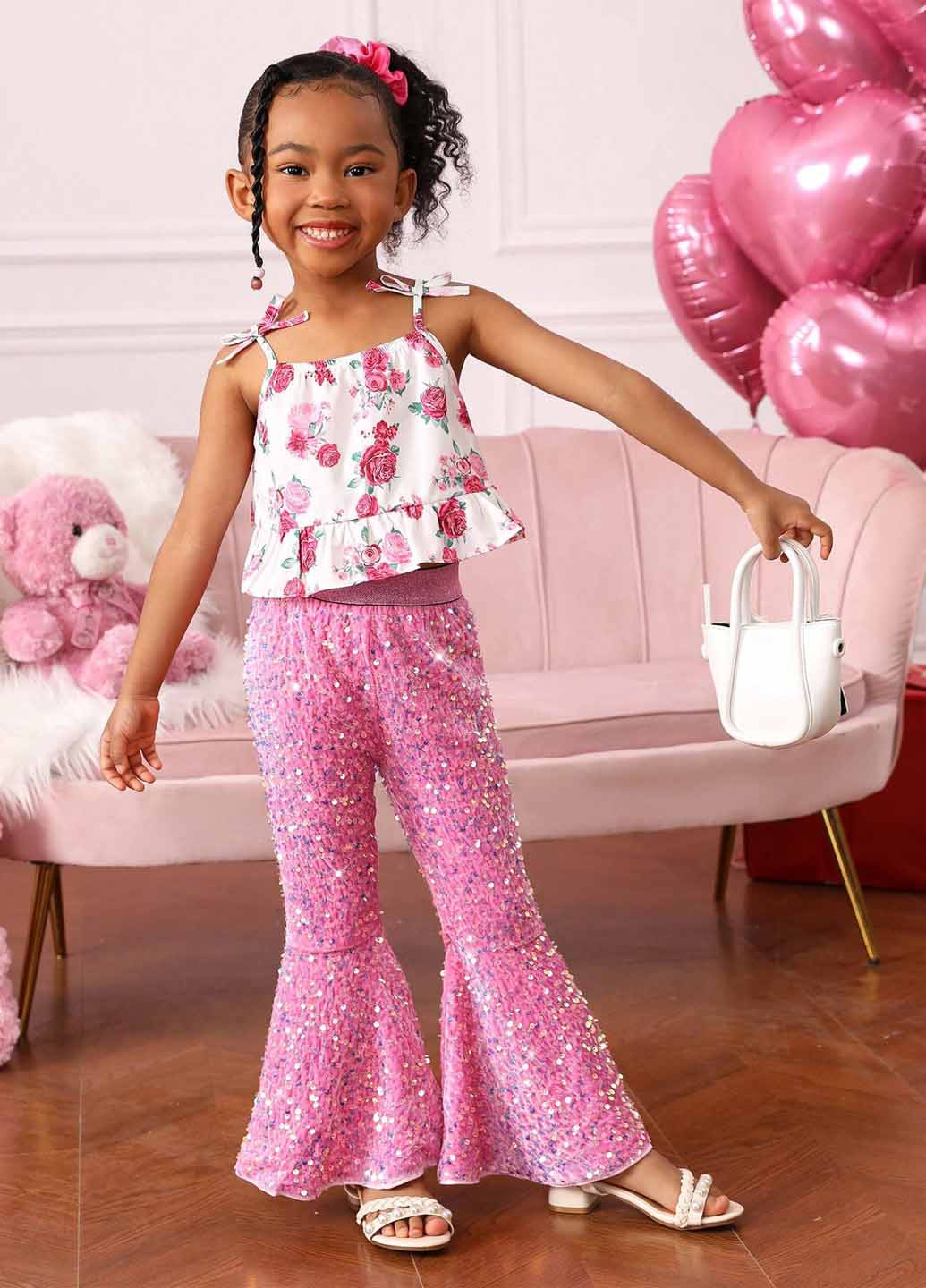 Рожевий літній комплект (майка, штани) SHEIN