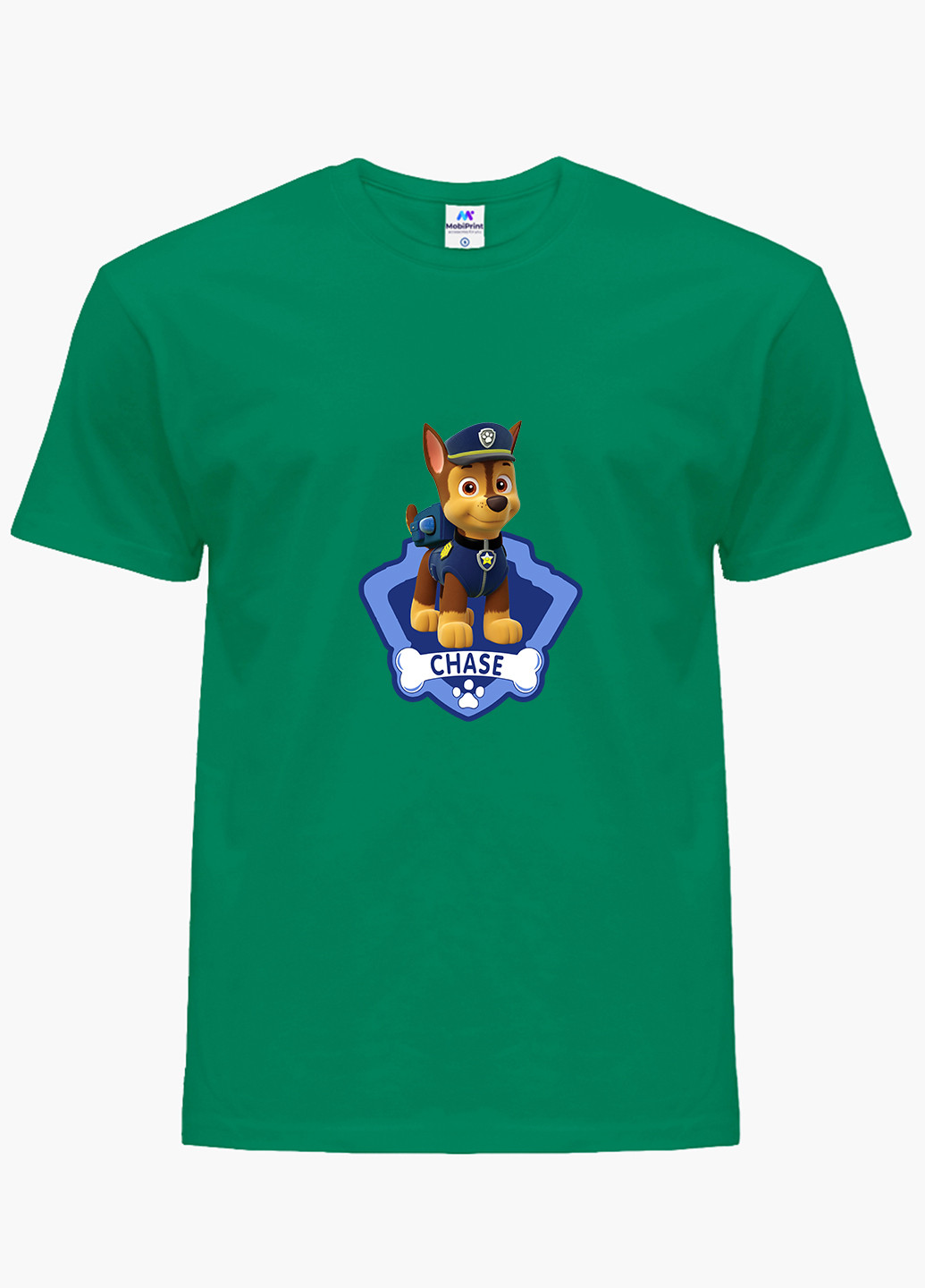 Зеленая демисезонная футболка детская щенячий патруль (paw patrol)(9224-1610) MobiPrint