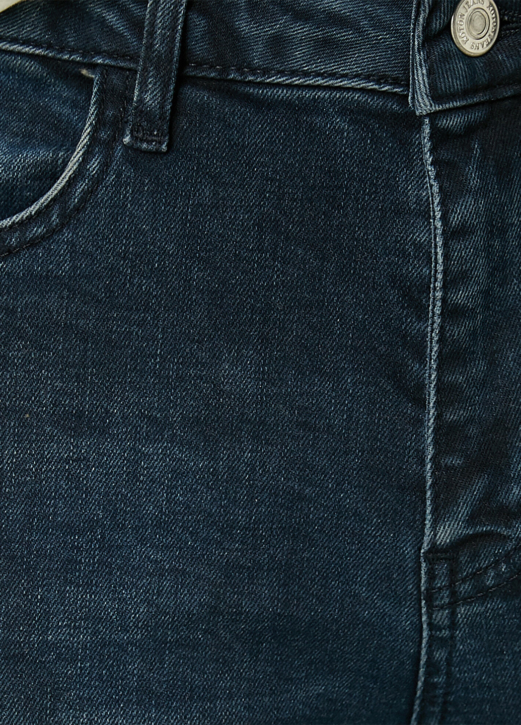 Джинси KOTON скінні клітинка темно-сині джинсові бавовна
