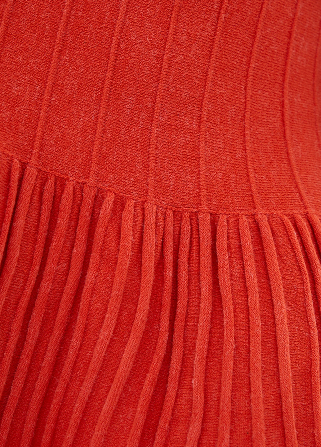 Терракотовая кэжуал однотонная юбка Sewel плиссе, годе