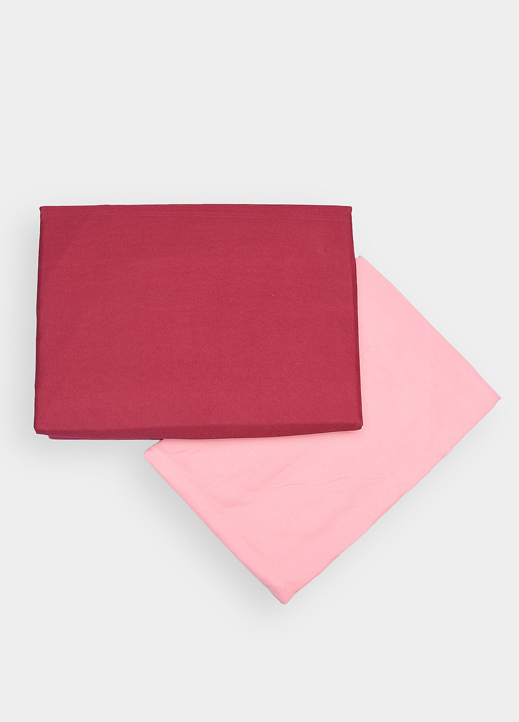 Комплект постільної білизни бордовий з рожевим півторка Let's Shop (256548214)
