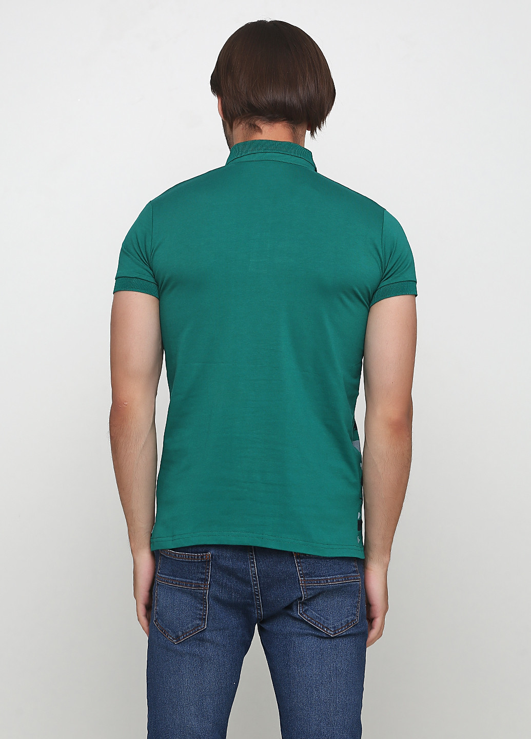 Зеленая футболка-поло для мужчин Golf с рисунком