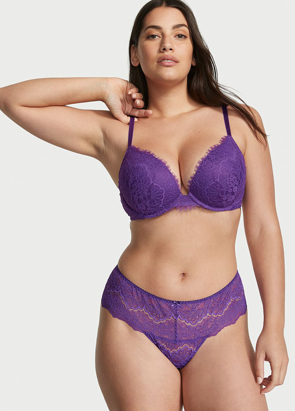 Фіолетовий демісезонний комплект (бюстгальтер, трусики) Victoria's Secret