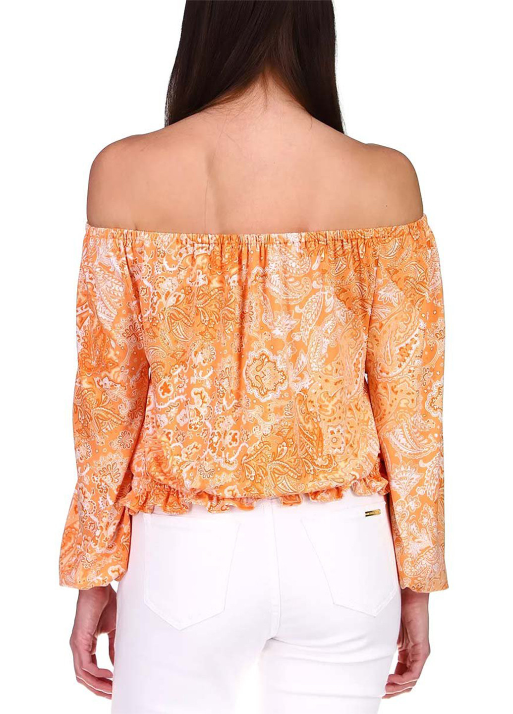 Оранжевая летняя блуза Michael Kors