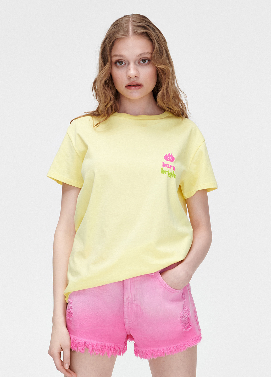 Жовта літня футболка Cropp