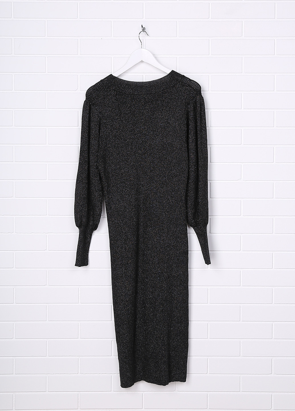 Черное кэжуал платье для беременных H&M меланжевое