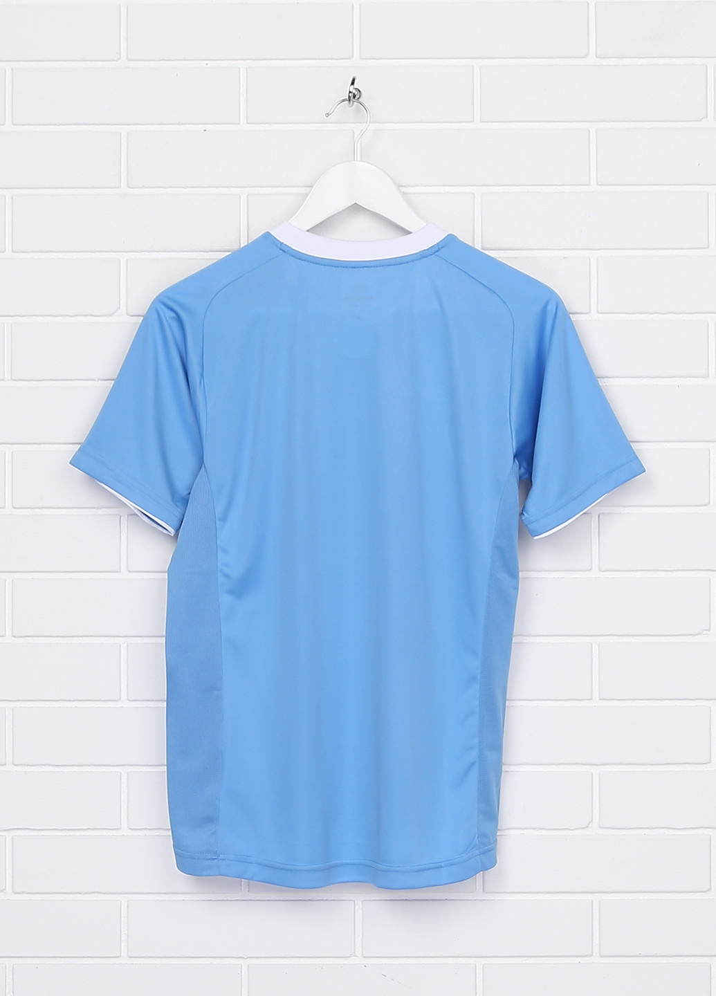 Голубая летняя футболка с коротким рукавом Umbro