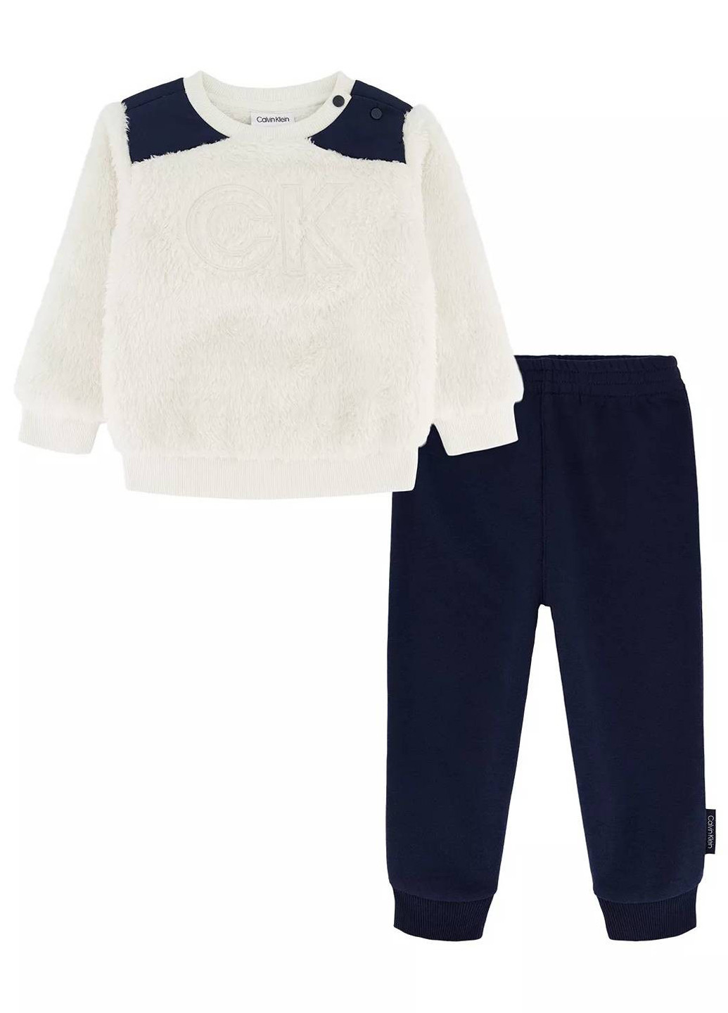 Темно-синій демісезонний комплект (світшот, штани) Calvin Klein