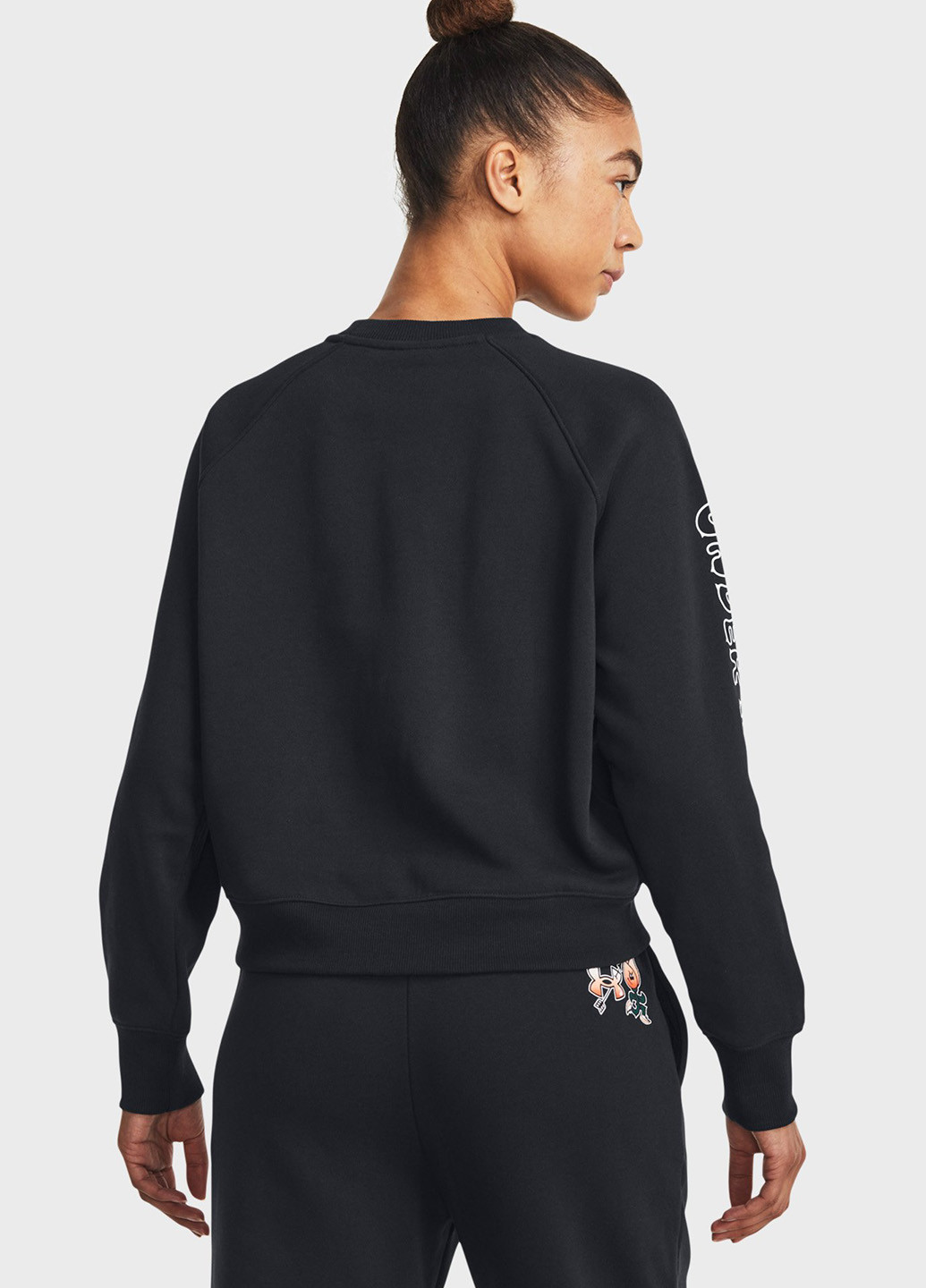 Чорний світшот Under Armour логотип без декору (263207445)