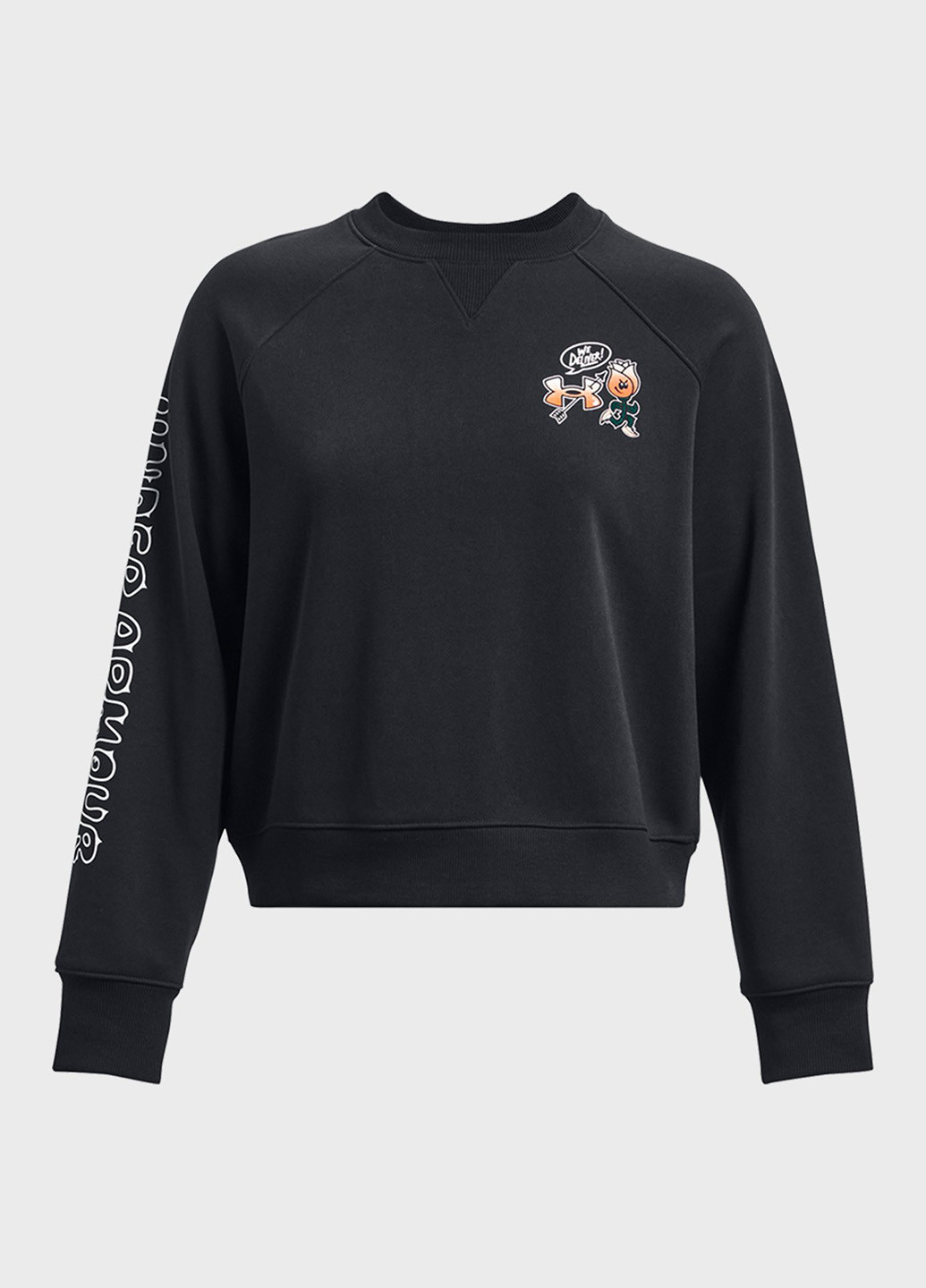 Чорний світшот Under Armour логотип без декору (263207445)