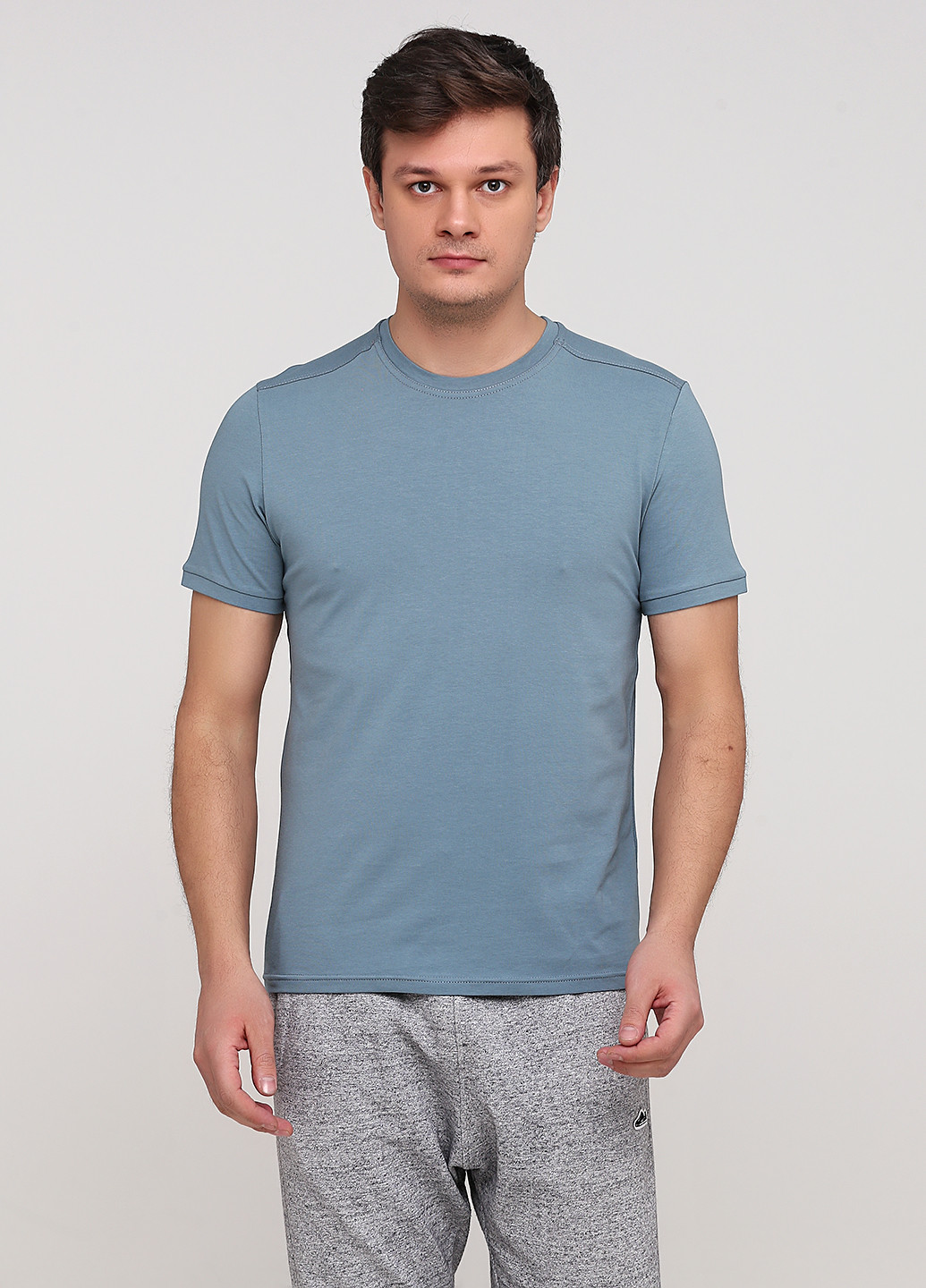 Темно-голубая футболка мужская 19м440-24 Malta