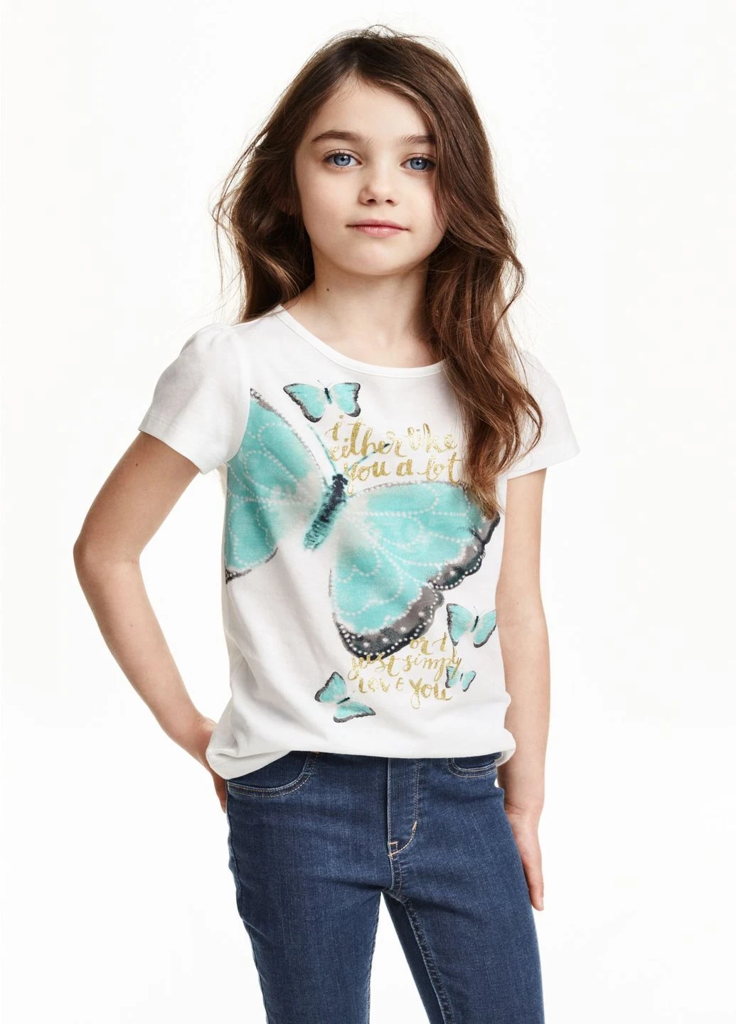 Біла демісезонна футболка H&M