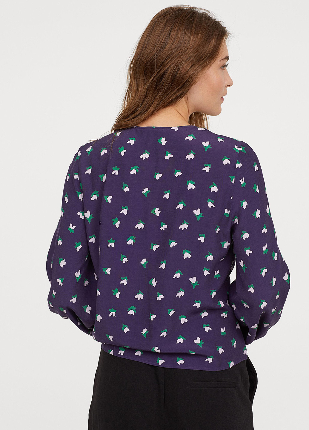 Фиолетовая демисезонная блуза H&M