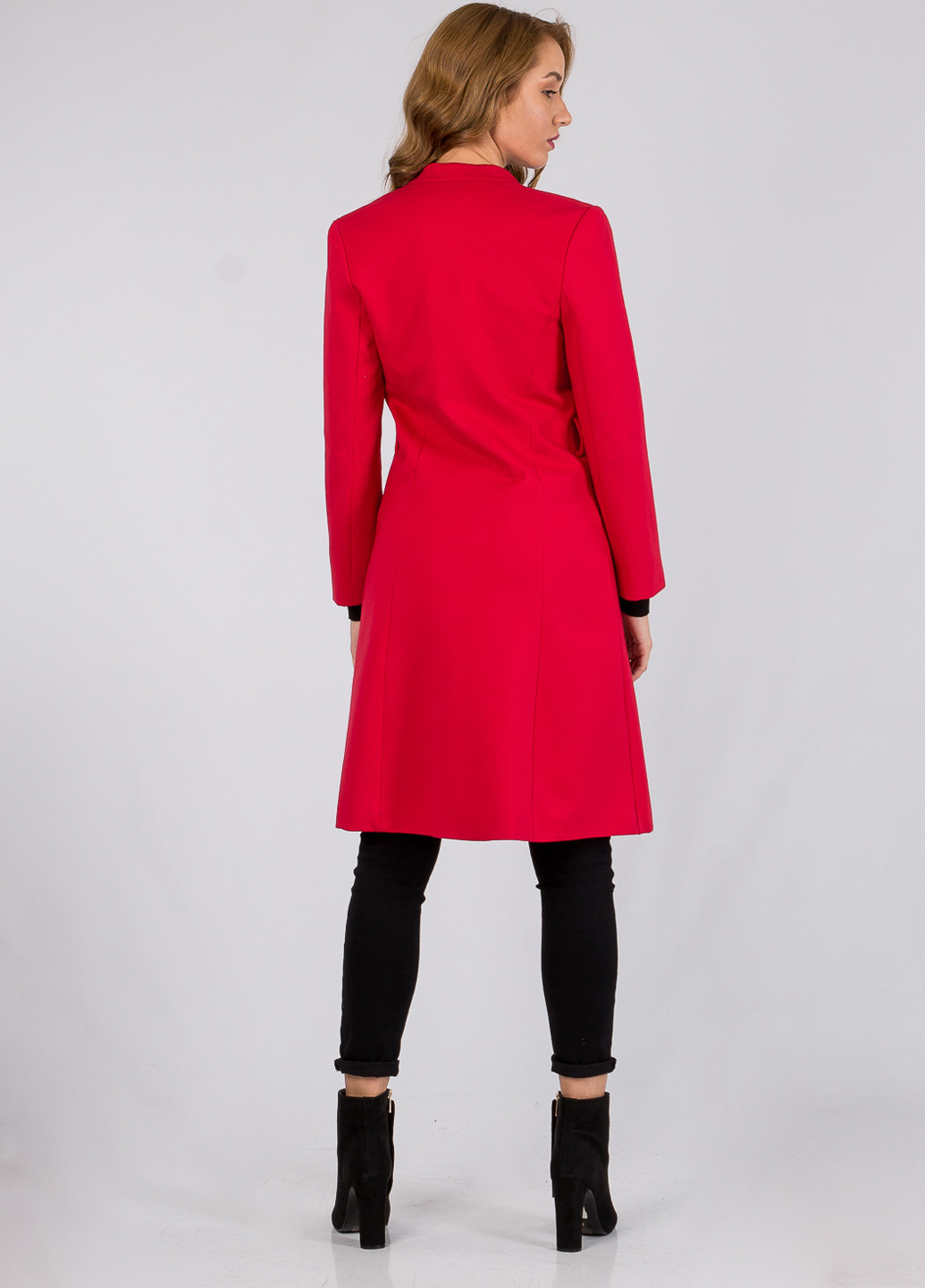 Красное демисезонное Пальто двубортное Vero Moda