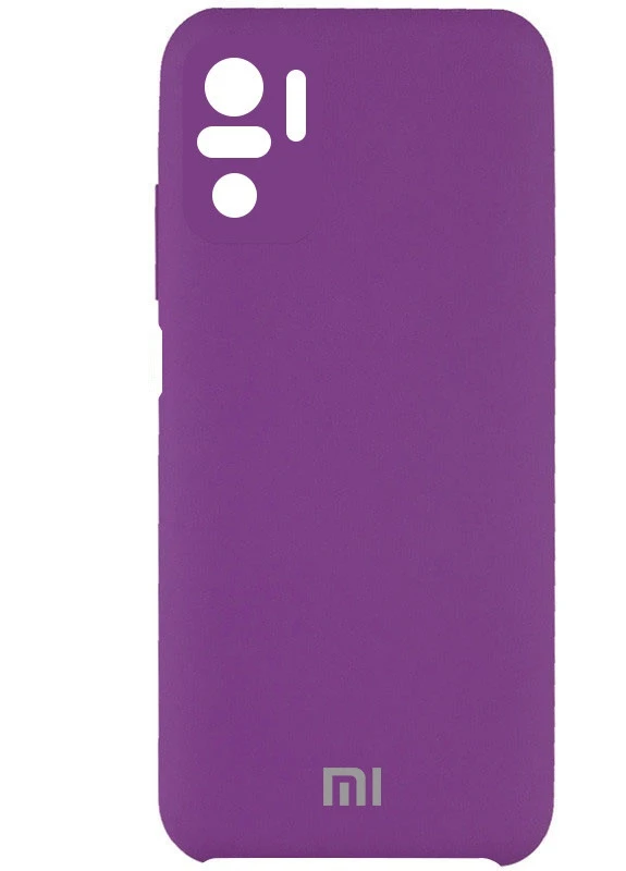 Чохол Silicone Cover Full Camera (AAA) для Xiaomi Redmi Note 10 / Note 10s Фіолетовий / Grape (is_00000048213_14) Epik (237824563)