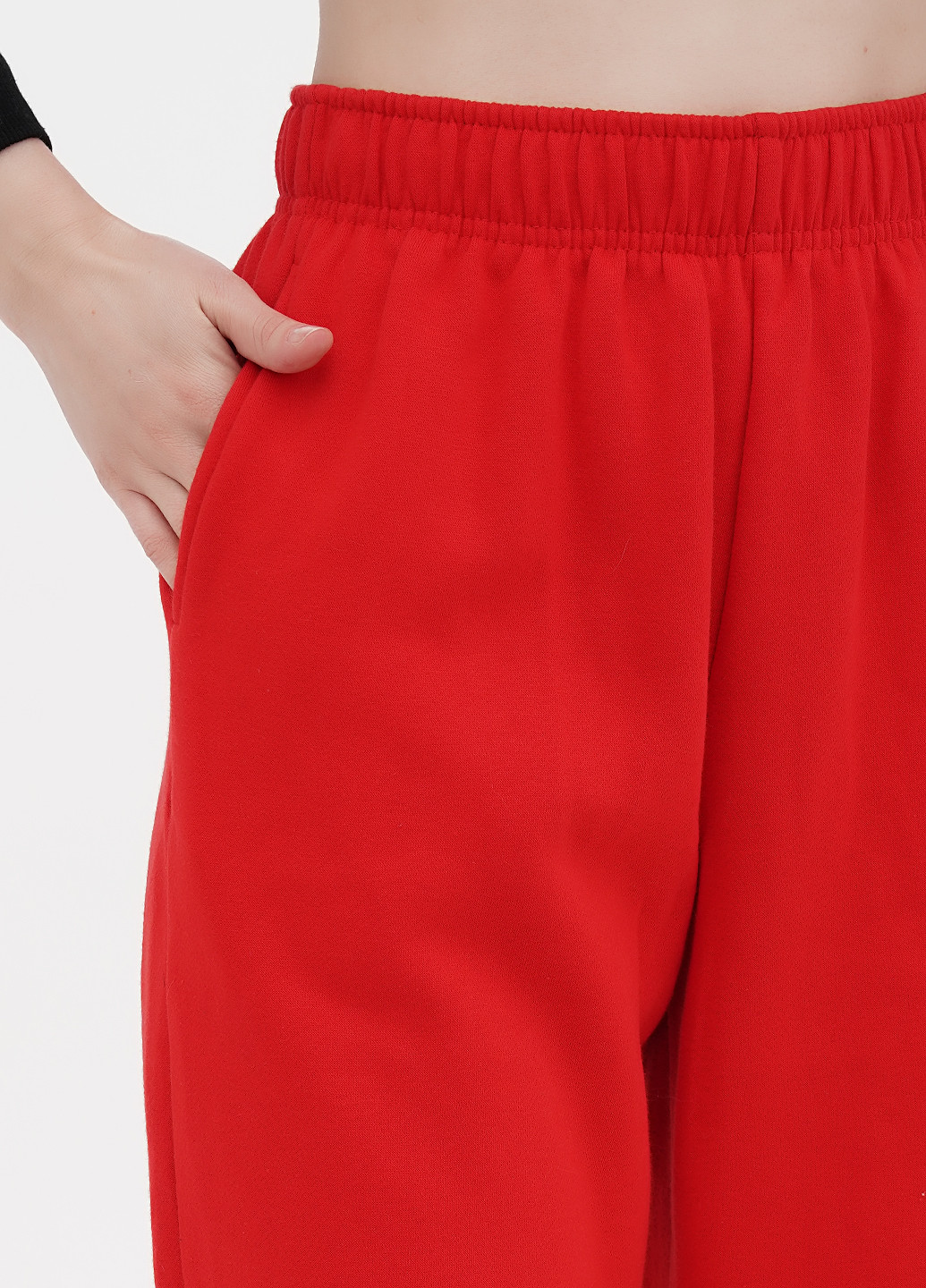 Красные спортивные демисезонные джоггеры брюки No Brand