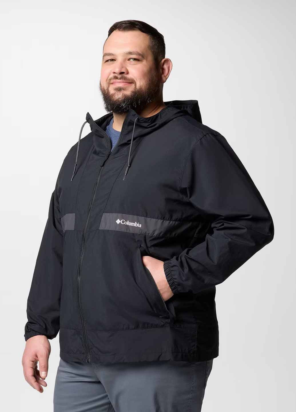 Черная демисезонная ветровка Columbia