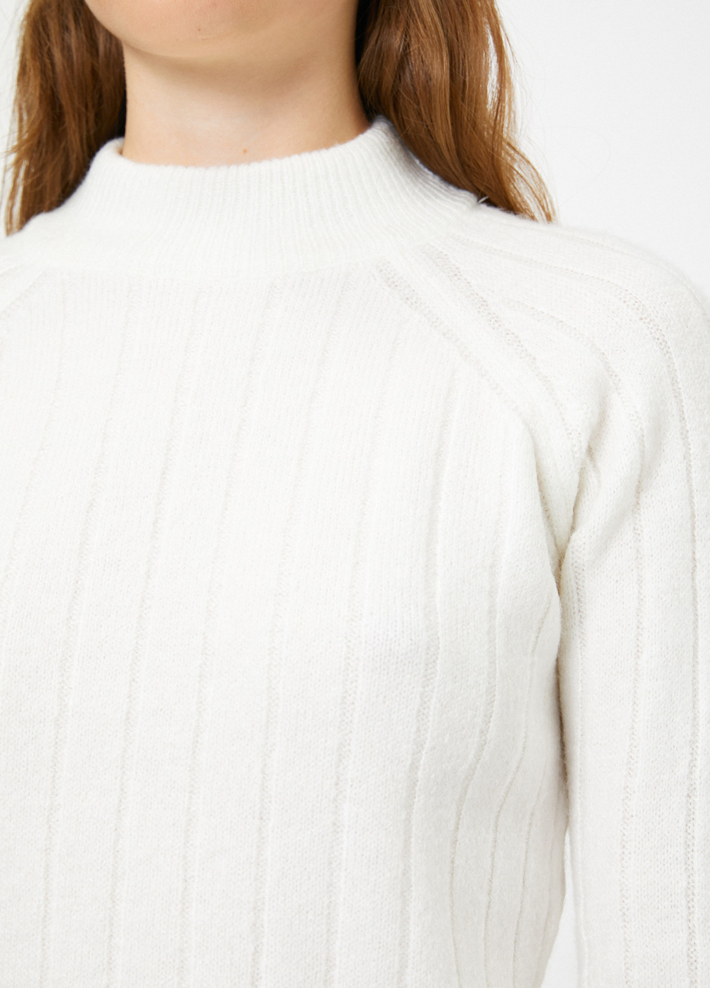Белый демисезонный свитер KOTON