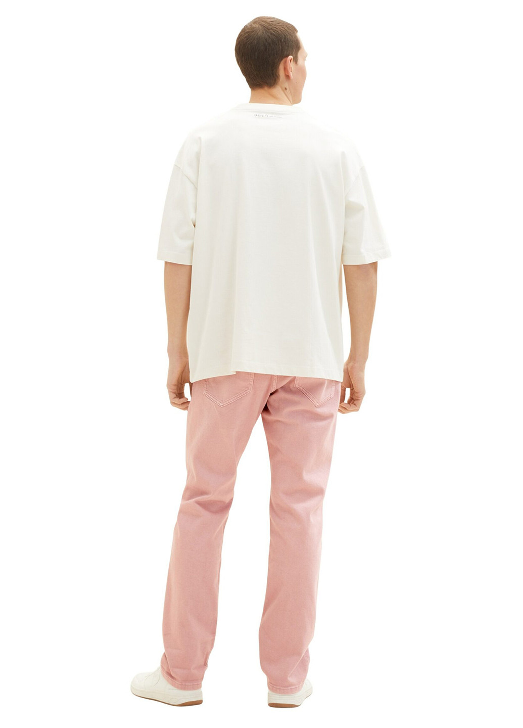 Розовые демисезонные прямые джинсы Tom Tailor