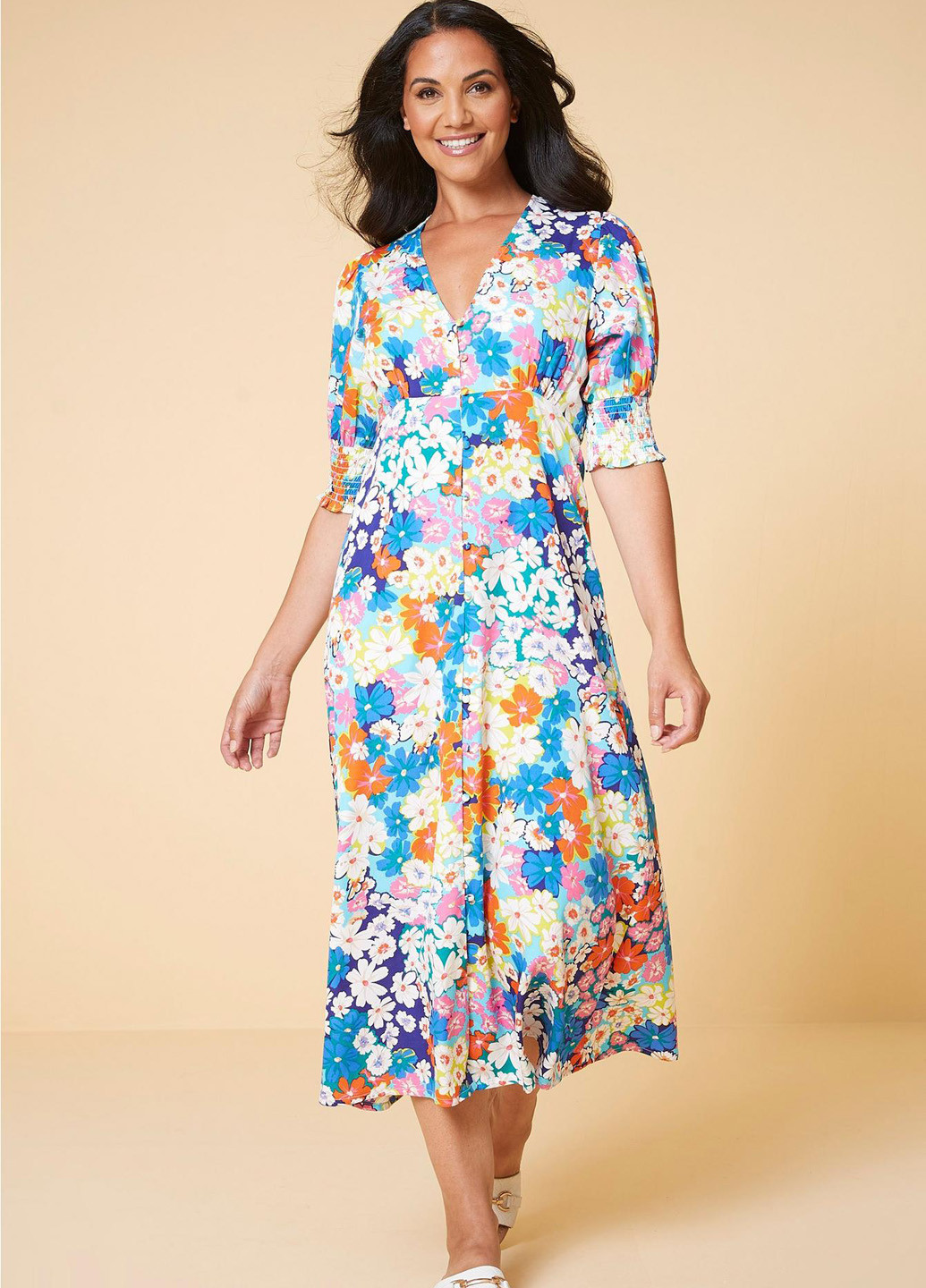 Блакитна кежуал сукня Studio з квітковим принтом