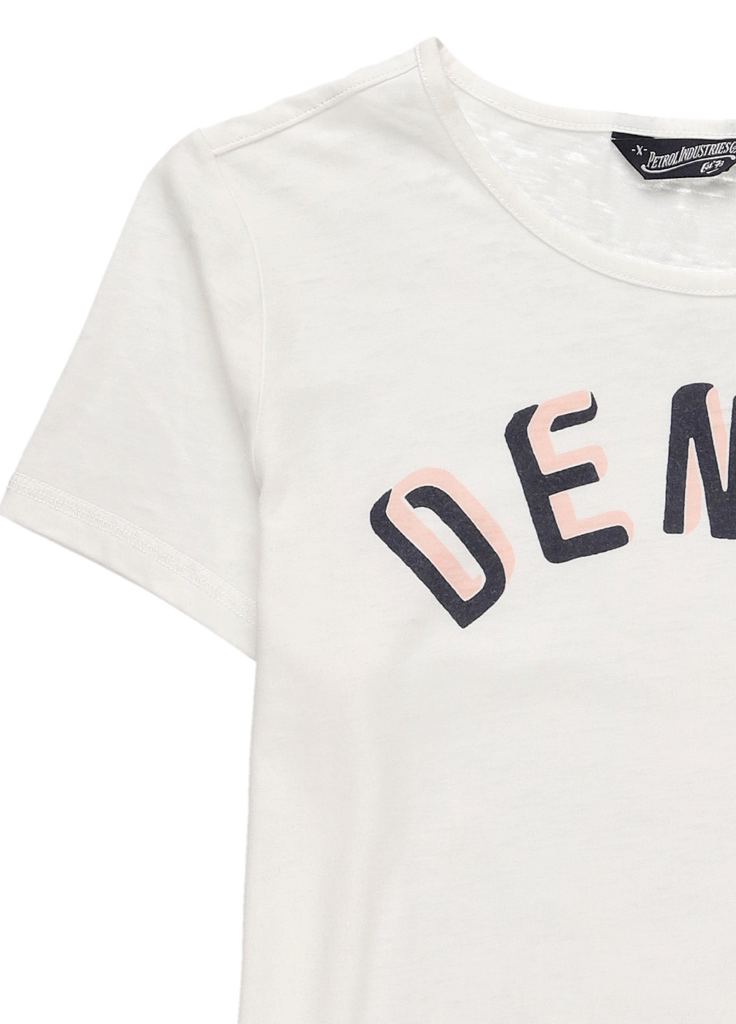 Белая летняя футболка Petrol Industries