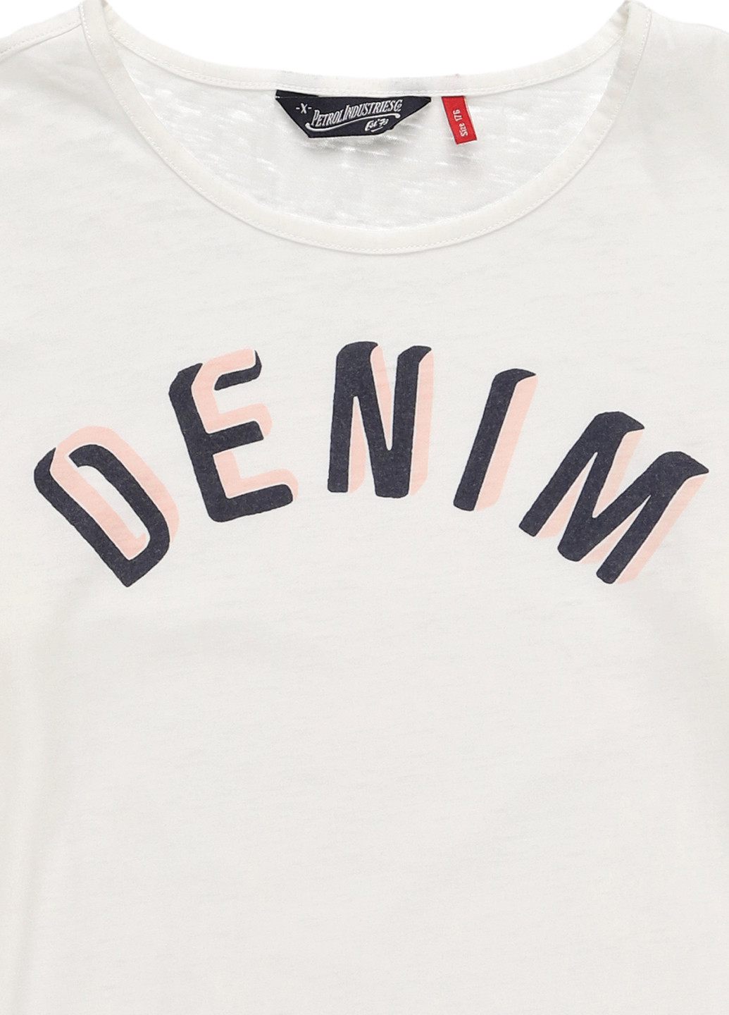 Белая летняя футболка Petrol Industries