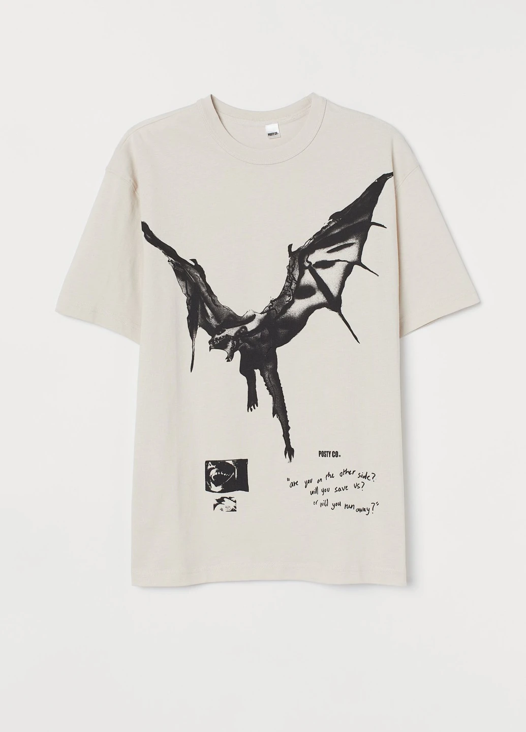 Бежевая футболка H&M